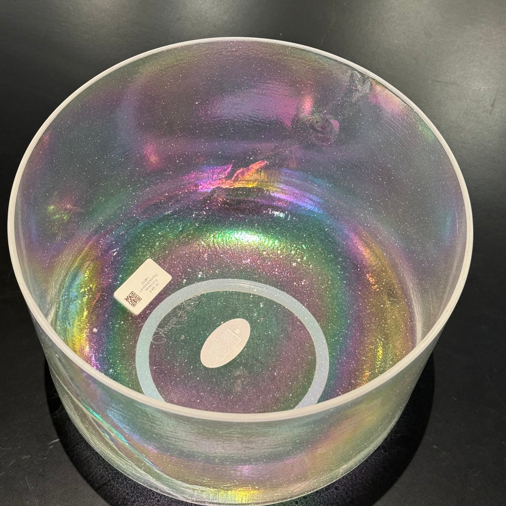 10" G#-5 Platinum, Transcendent (Morph) 148042 Crystal Tones® Alchemy Crystal Singing Bowl