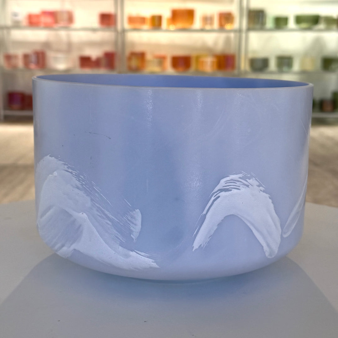 9" C#-35 Larimar 145219 Crystal Tones® Alchemy Crystal Singing Bowl