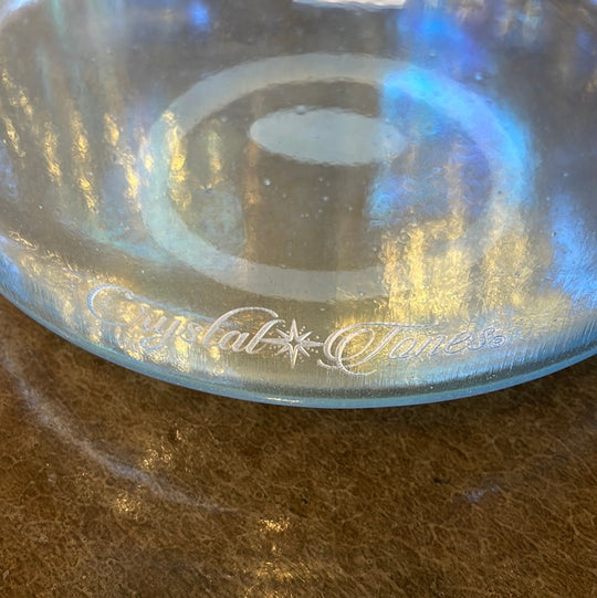 9" A0 Aqua Aura Gold Tall Bowl 130423 Crystal Tones® Alchemy Crystal Singing Bowl - Sacred Sound of the Soul