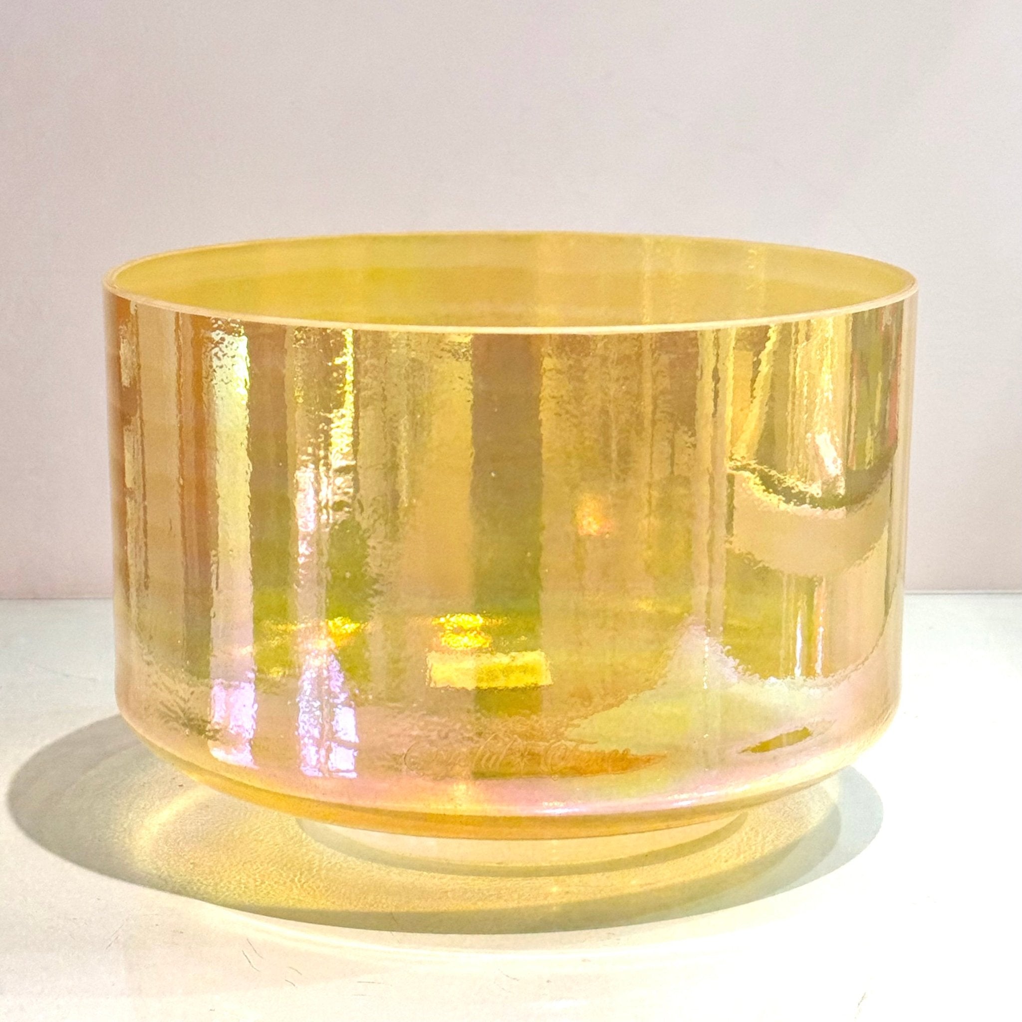 9" C-20 Citrine, Platinum, Celestial Rings 159393 Crystal Tones® Alchemy Crystal Singing Bowl - Sacred Sound of the Soul