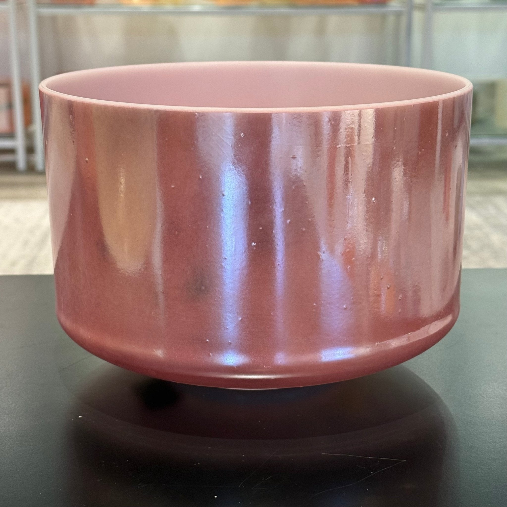 9" C-25 Rose Quartz, Palladium 144796 Crystal Tones® Alchemy Crystal Singing Bowl - Sacred Sound of the Soul