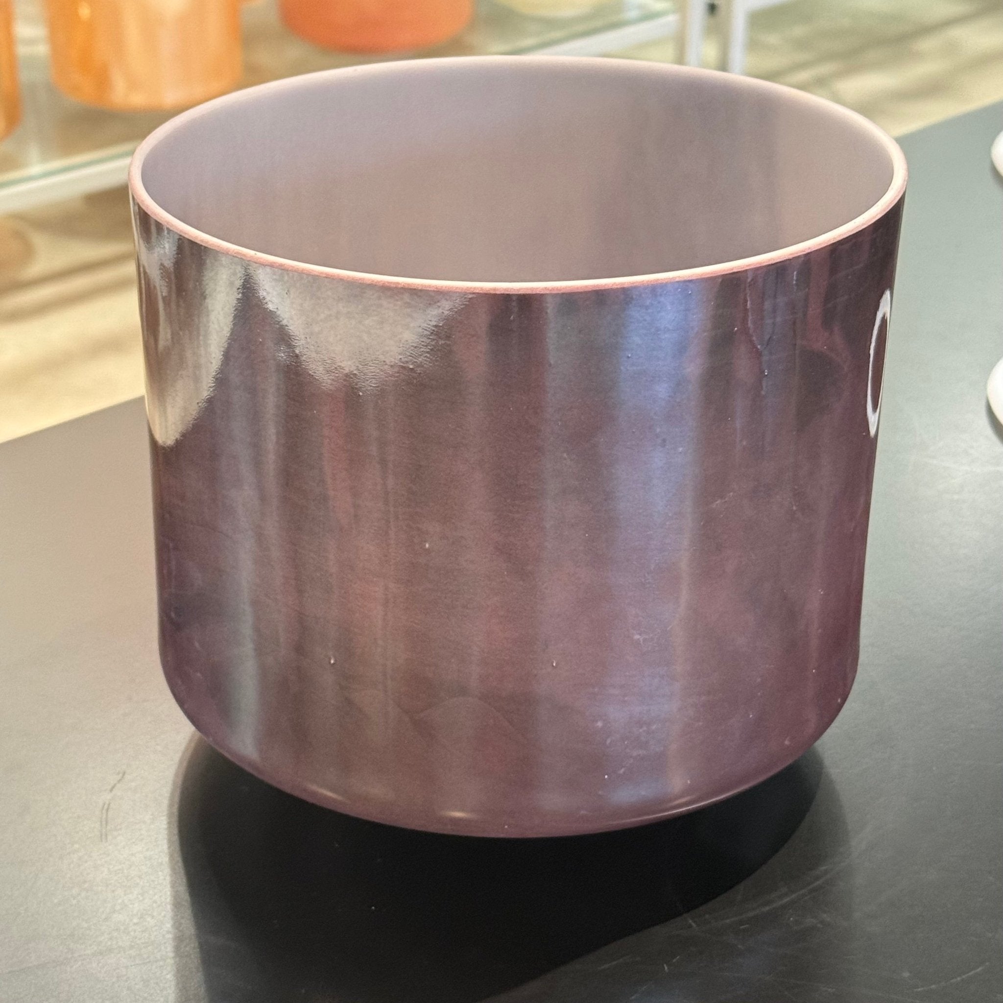 9" C-35 Kunzite, Palladium 152521 Crystal Tones® Alchemy Crystal Singing Bowl - Sacred Sound of the Soul