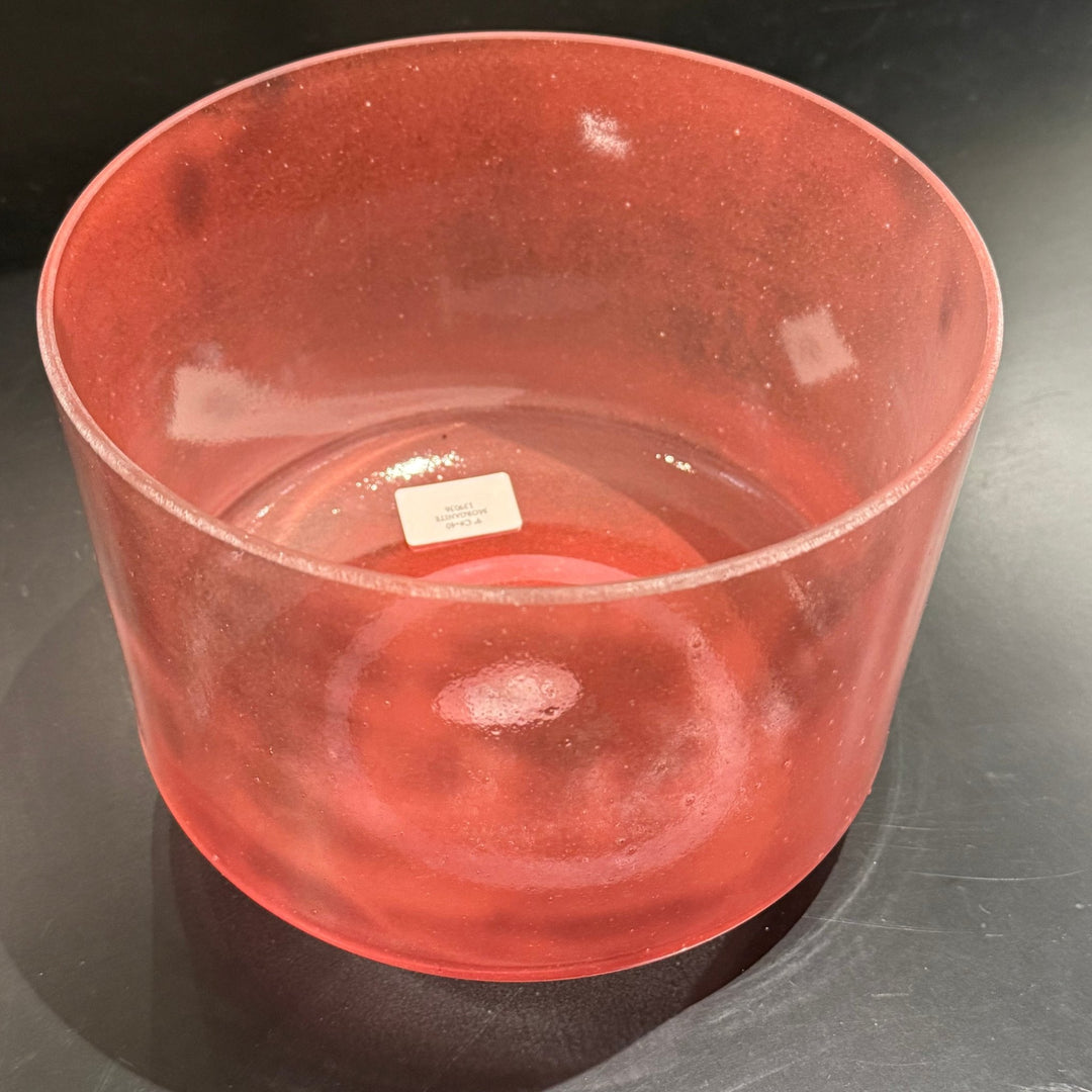 9" C+40 Morganite 139036 Crystal Tones® Alchemy Crystal Singing Bowl - Sacred Sound of the Soul
