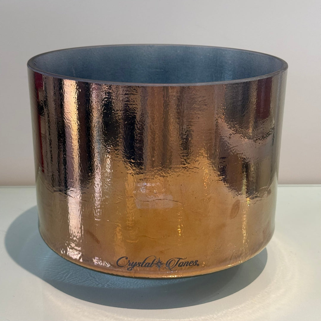 9" D-5 Tibetan Quartz Copper 156016 Crystal Tones® Alchemy Crystal Singing Bowl - Sacred Sound of the Soul