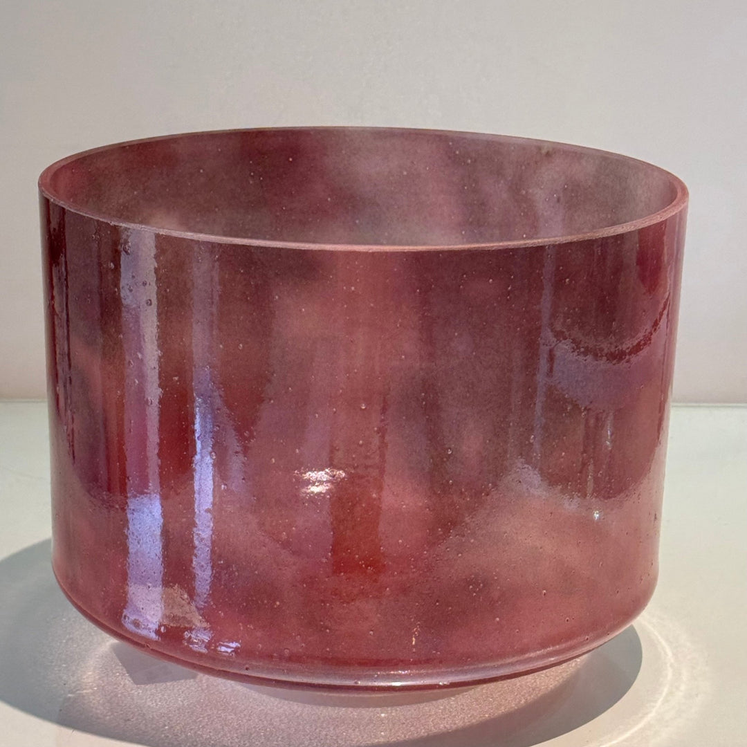 9" D+15 Morganite, White Light Aura Gold 145053 Crystal Tones® Alchemy Crystal Singing Bowl - Sacred Sound of the Soul