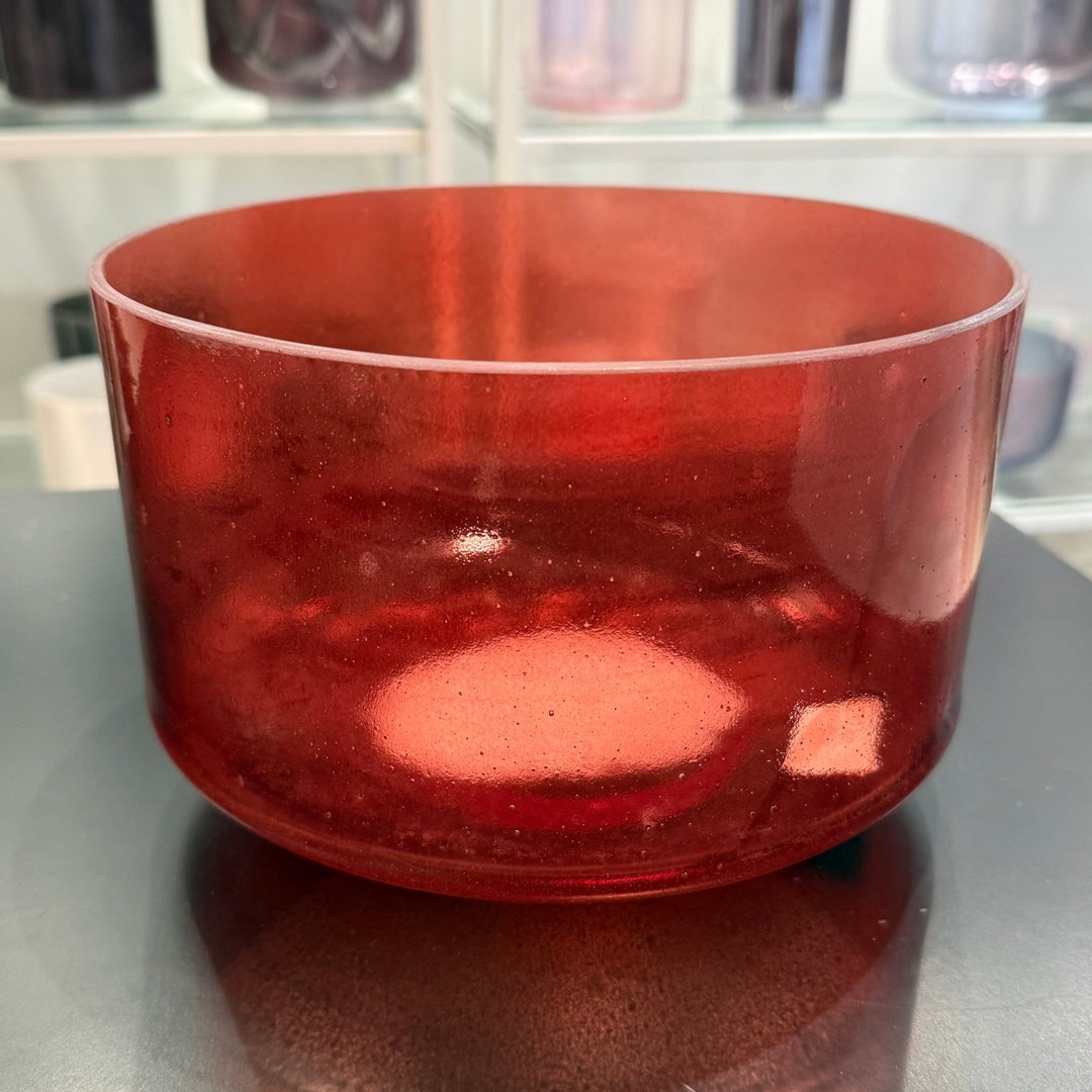 9" D+25 Ruby 160555 Crystal Tones® Alchemy Crystal Singing Bowl - Sacred Sound of the Soul