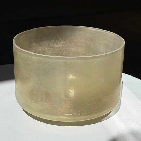 9" D+5 Dead Sea Salt, Smokey Quartz Bowl 135072 Crystal Tones® Alchemy Crystal Singing Bowl - Sacred Sound of the Soul