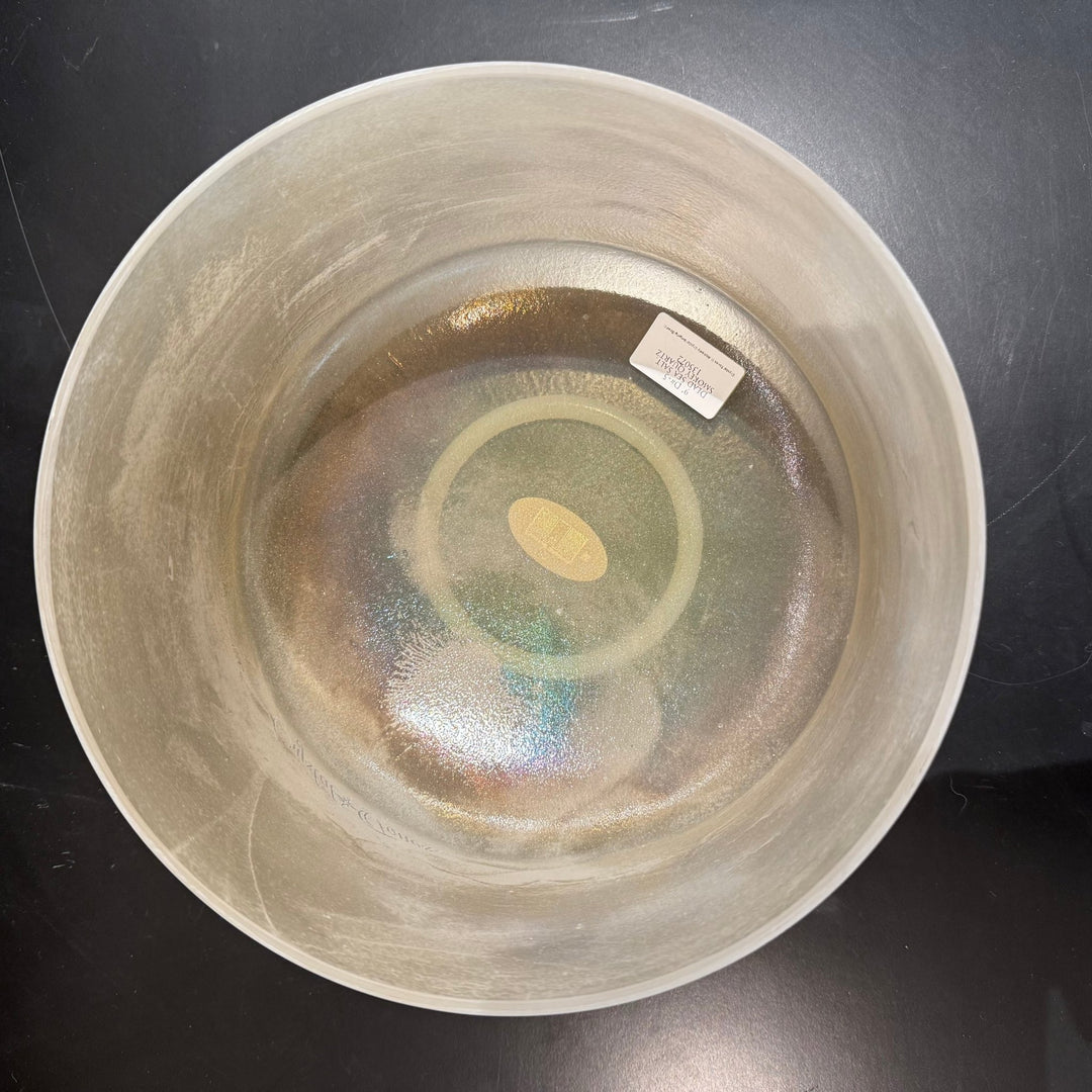 9" D+5 Dead Sea Salt, Smokey Quartz Bowl 135072 Crystal Tones® Alchemy Crystal Singing Bowl - Sacred Sound of the Soul