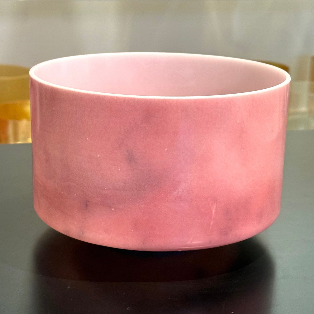 9" E-5 Rose Quartz 150177 Crystal Tones® Alchemy Crystal Singing Bowl - Sacred Sound of the Soul
