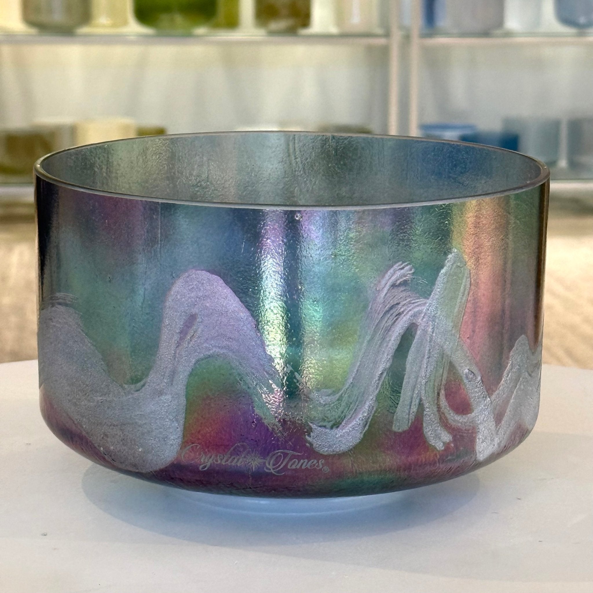9" E0 Azeztulite, Zeal Point 157207 Crystal Tones® Alchemy Crystal Singing Bowl - Sacred Sound of the Soul