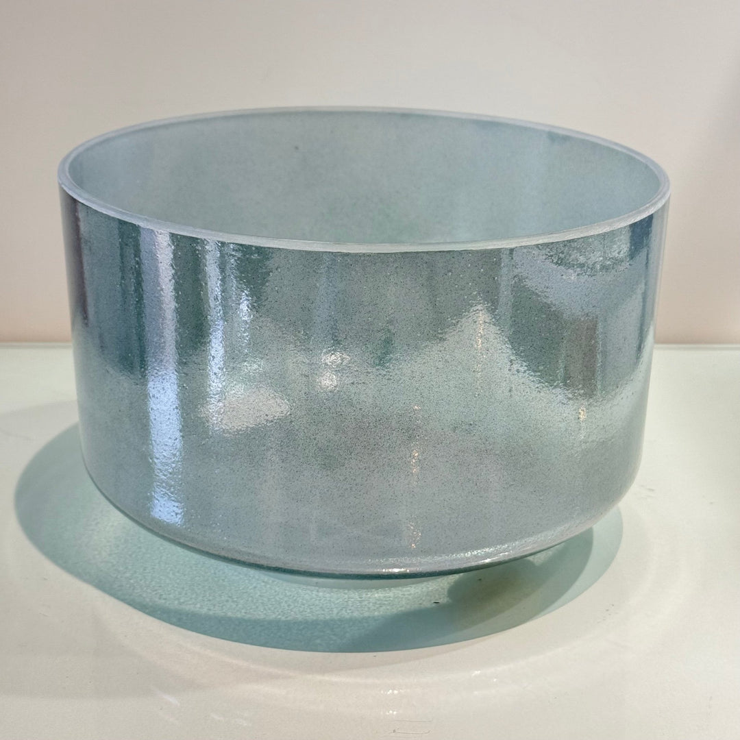 9" E+25 Great Salt Lake Salt, Green Heart Aura Gold 141381 Crystal Tones® Alchemy Crystal Singing Bowl - Sacred Sound of the Soul