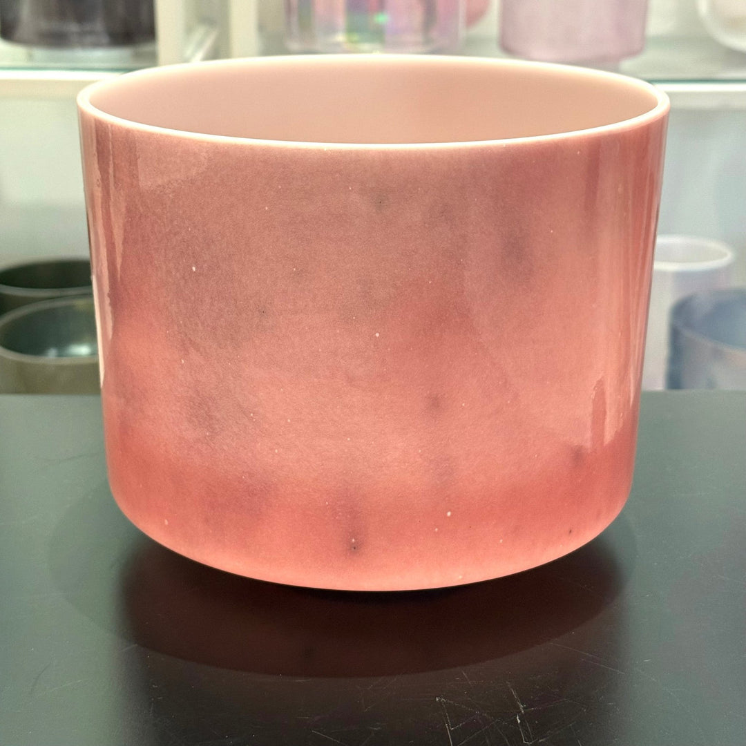 9" E+45 Rose Quartz 150174 Crystal Tones® Alchemy Crystal Singing Bowl - Sacred Sound of the Soul