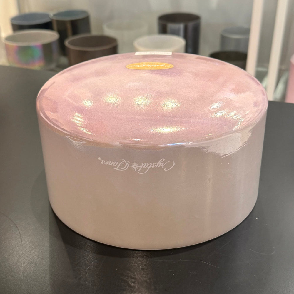 9" F-30 Palladium, Lavender Sunset Gold (Base) 161181 Crystal Tones® Alchemy Crystal Singing Bowl - Sacred Sound of the Soul