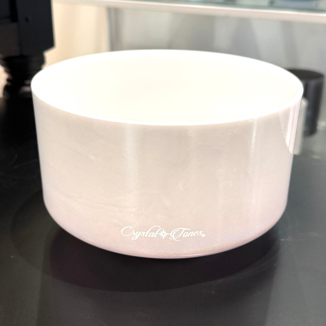 9" F-30 Palladium, Lavender Sunset Gold (Base) 161181 Crystal Tones® Alchemy Crystal Singing Bowl - Sacred Sound of the Soul