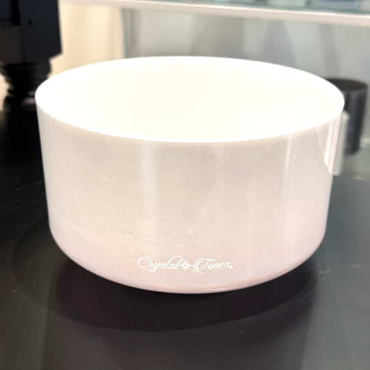 9" F-30 Palladium, Lavender Sunset Gold (Base) 161181 Crystal Tones® Alchemy Crystal Singing Bowl - Sacred Sound of the Soul