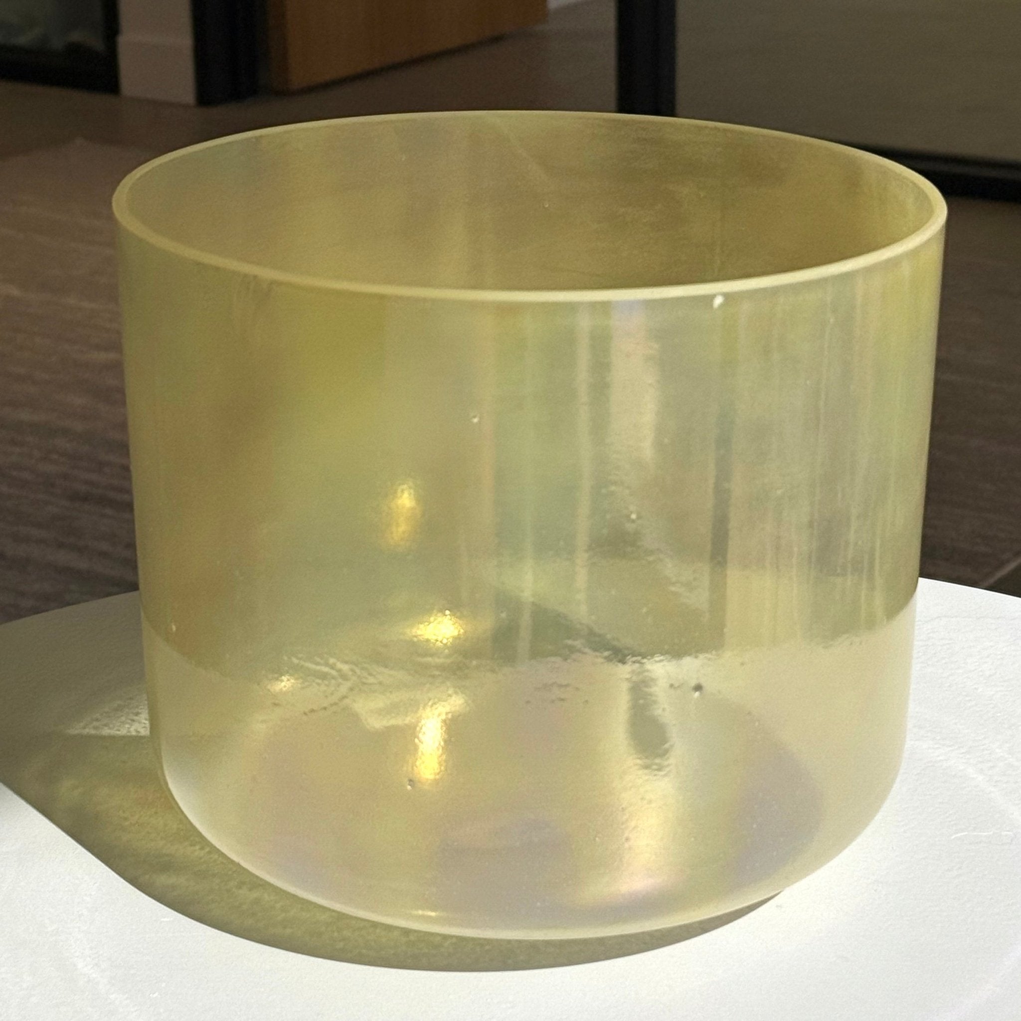 9" G+20 Citrine, White Light Aura Gold 100445 Crystal Tones® Alchemy Crystal Singing Bowl - Sacred Sound of the Soul
