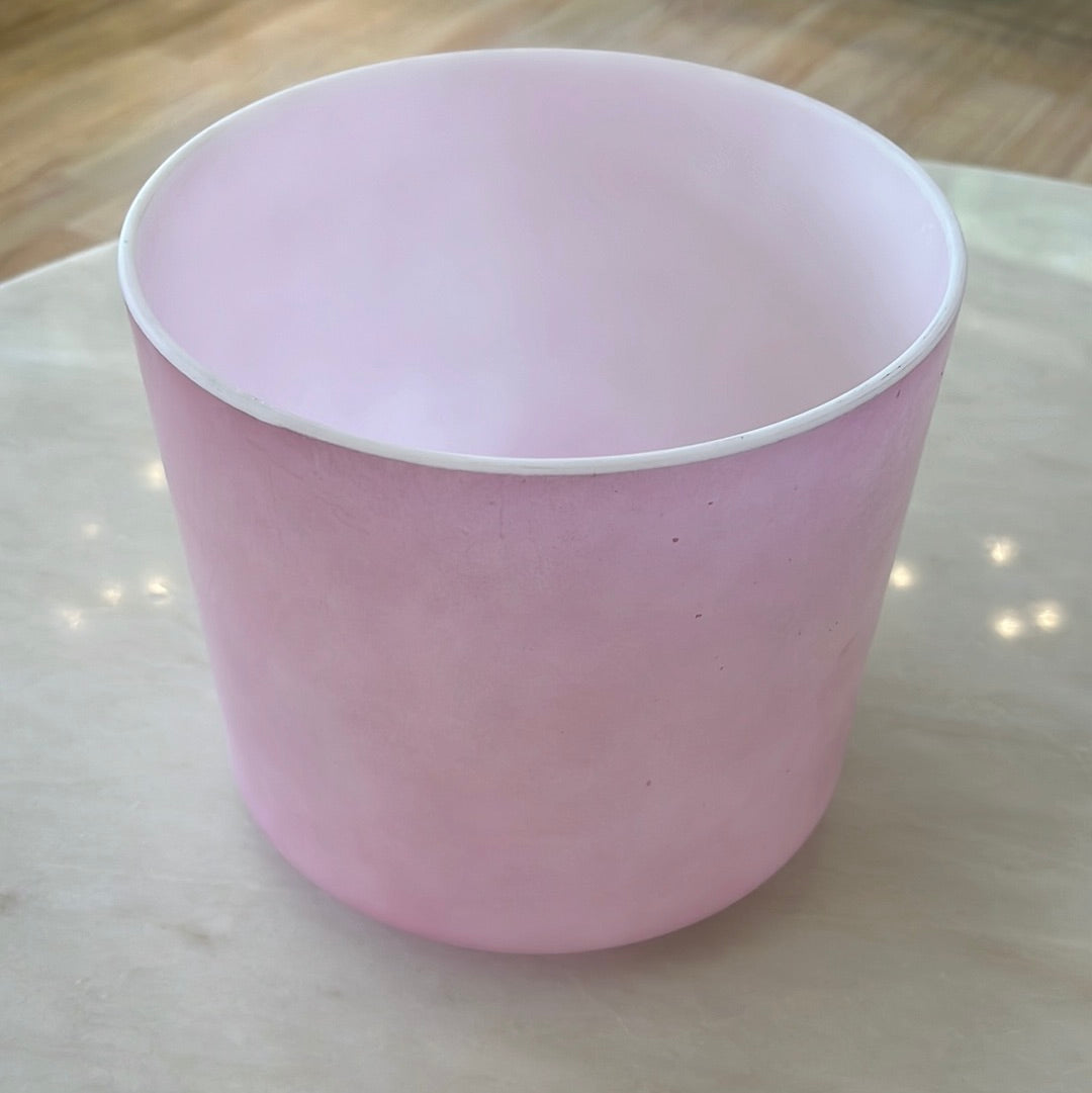 8" D#+5 Pink Ocean Gold Bowl 115506 Crystal Tones®