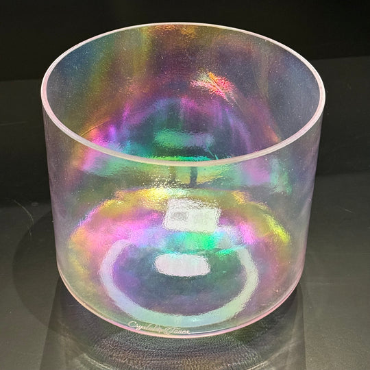 8" E-40 Violet Flame Aura 156121 Crystal Tones® Alchemy Crystal Singing Bowl