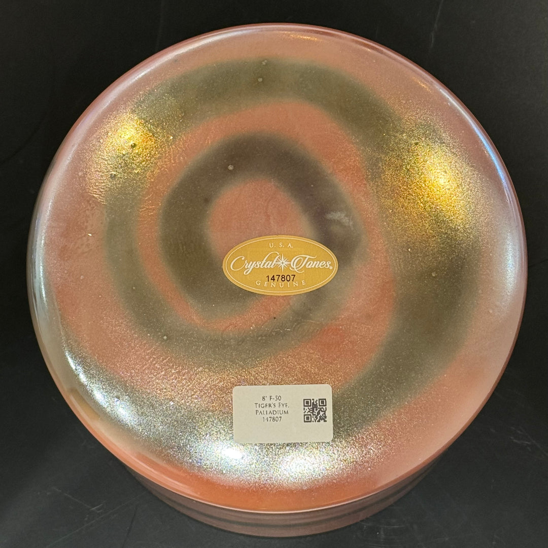 8" F-50 Tiger's Eye, Palladium 147807 Crystal Tones® Alchemy Crystal Singing Bowl