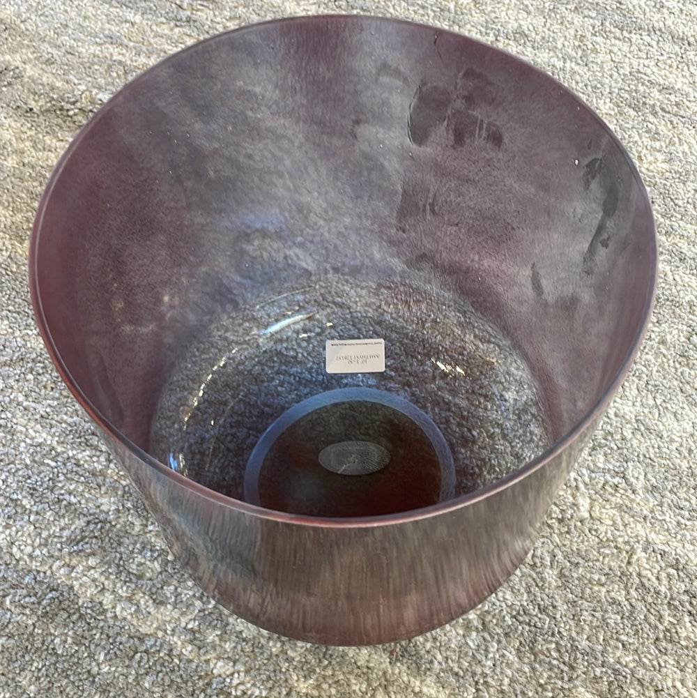10" E+30 Amethyst Bowl 128157 Crystal Tones® ENCINITAS