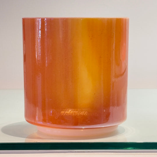 6" C-45 Carnelian, White Light Aura Gold Bowl 130376 Crystal Tones®