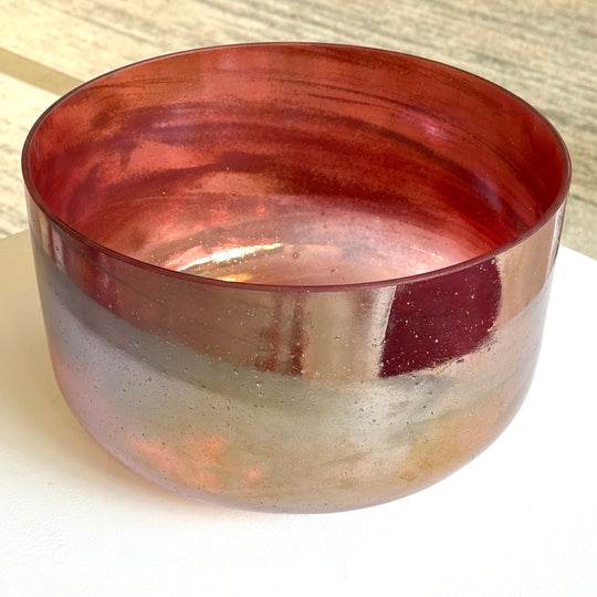 12" F+35 Ruby, Palladium 150961 Crystal Tones® Alchemy Crystal Singing Bowl