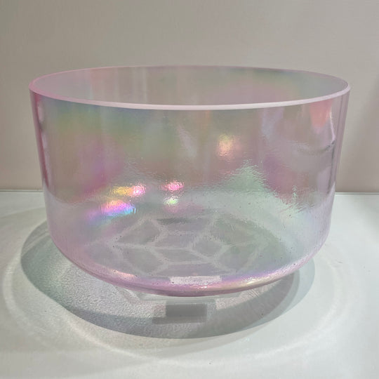 10" B+40 Tesseract Salt, Violet Flame Aura Gold 140098 Crystal Tones®