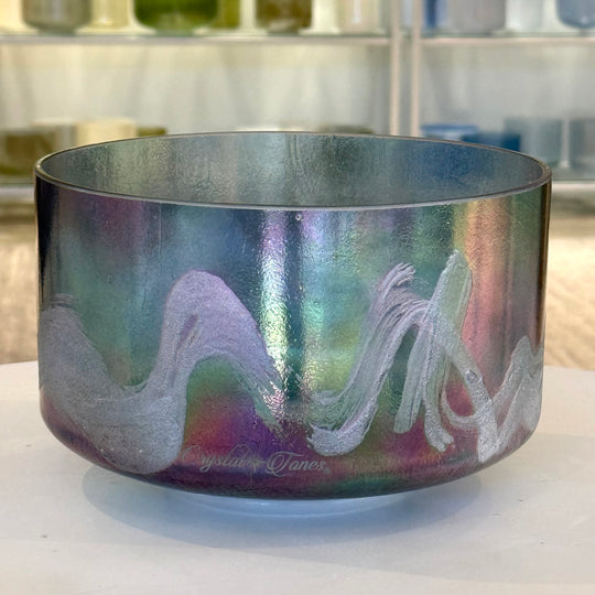 9" E0 Azeztulite, Zeal Point 157207 Crystal Tones® Alchemy Crystal Singing Bowl