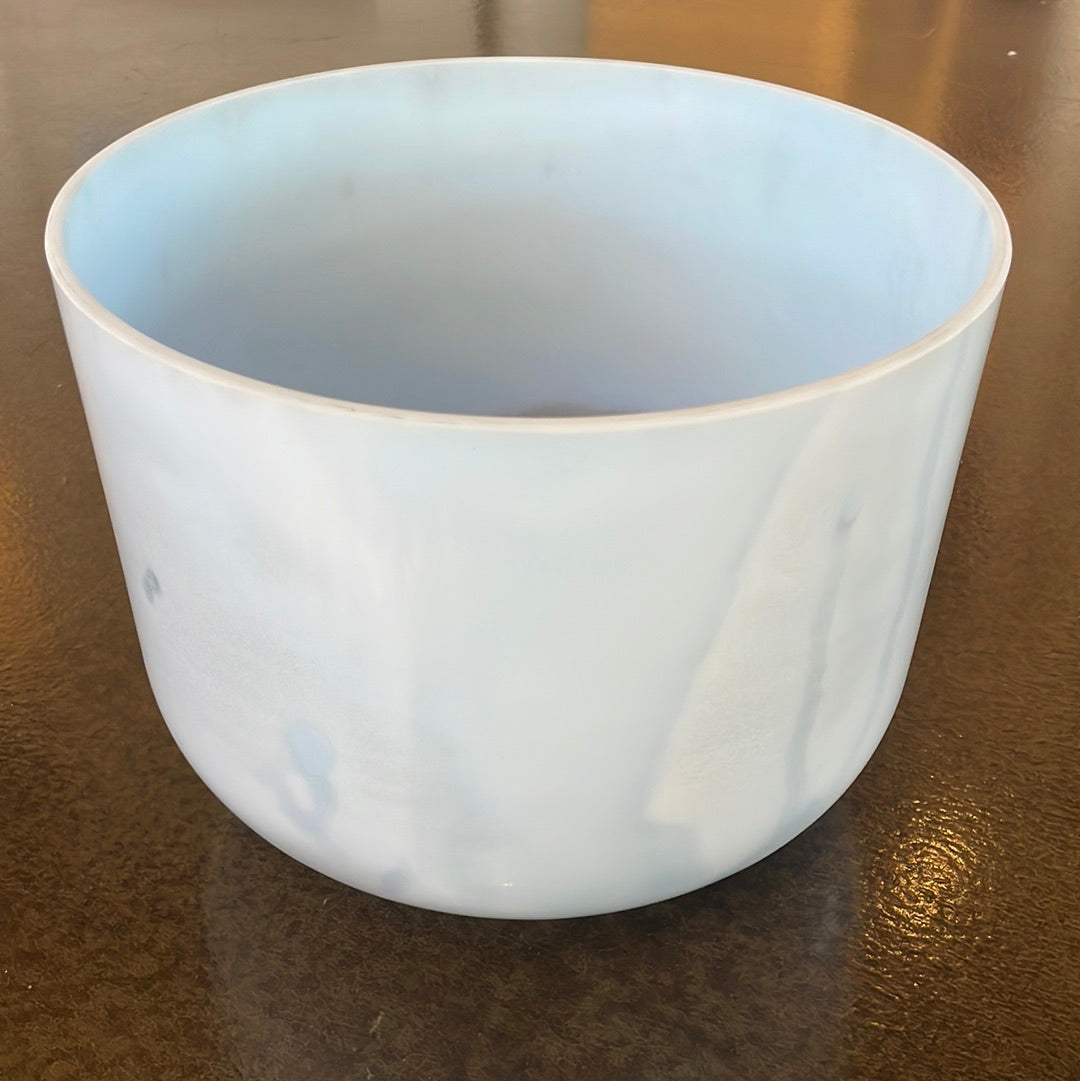 10" A#-5 Turquoise Frosted (Inside) Bowl 125542 Crystal Tones® ENCINITAS