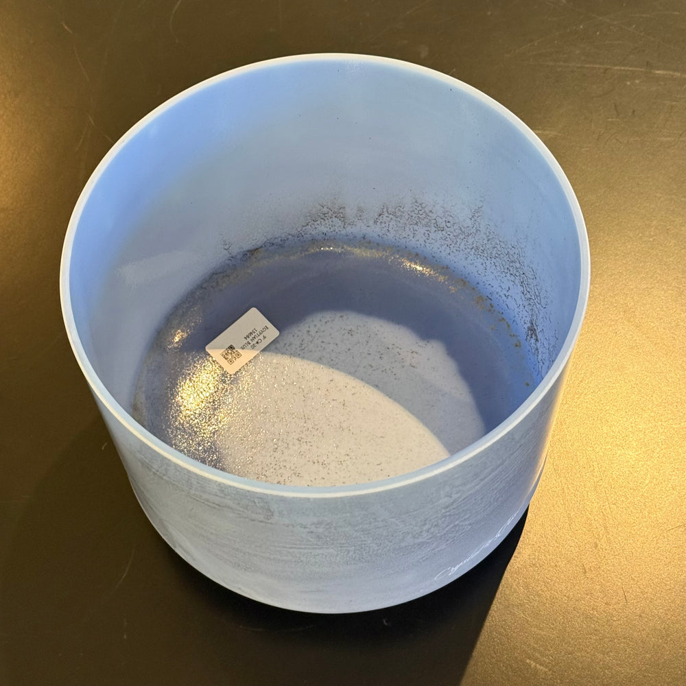 9" C#-20 Egyptian Blue 154684 Crystal Tones® Alchemy Crystal Singing Bowl