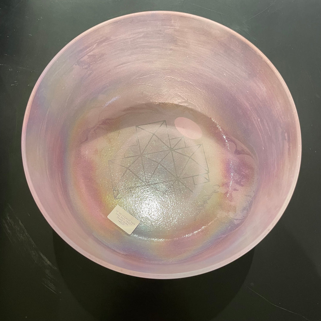 10" A#+15 Great Salt Lake Salt, Violet Flame Aura 140220 Crystal Tones®