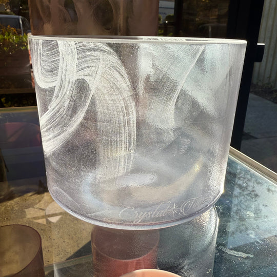 7" G#-50 Azeztulite, Violet Aura Gold Bowl 133213 Crystal Tones® Alchemy Crystal Singing Bowl