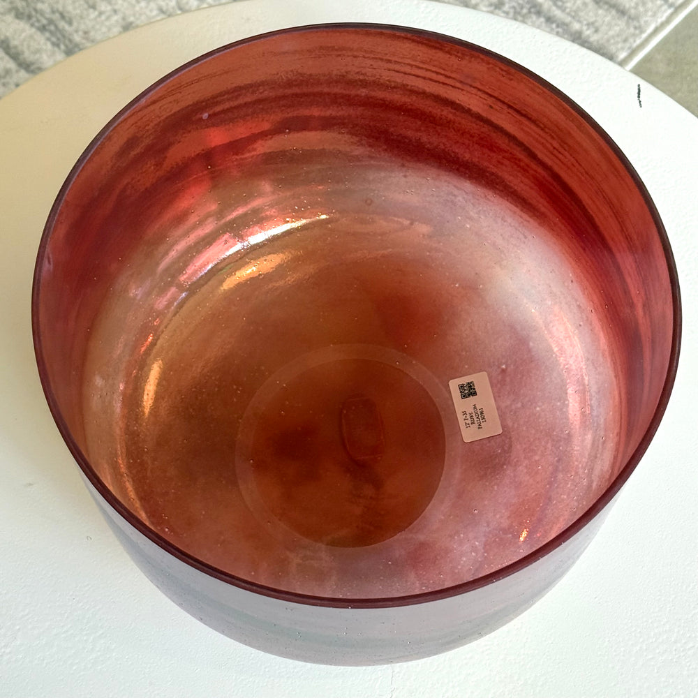 12" F+35 Ruby, Palladium 150961 Crystal Tones® Alchemy Crystal Singing Bowl