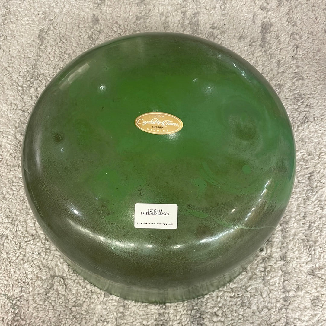 12" C+15 Emerald Bowl 132989 Crystal Tones®