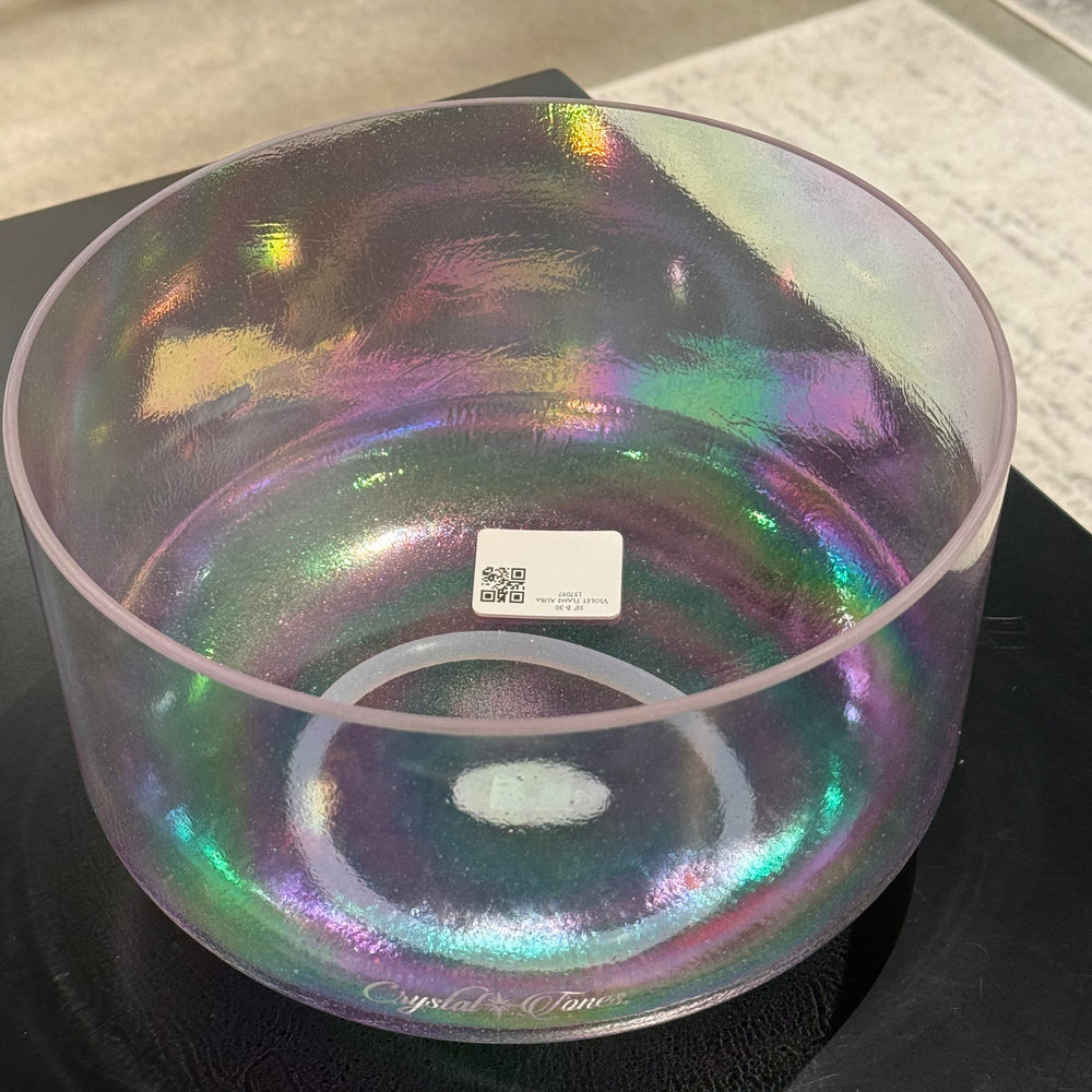 10" B-30 Violet Flame Aura 157097 Crystal Tones® Alchemy Crystal Singing Bowl