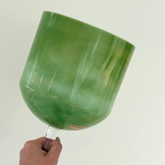 7" F#0 Emerald 162412 Crystal Tones® Practitioner Crystal Singing Bowl