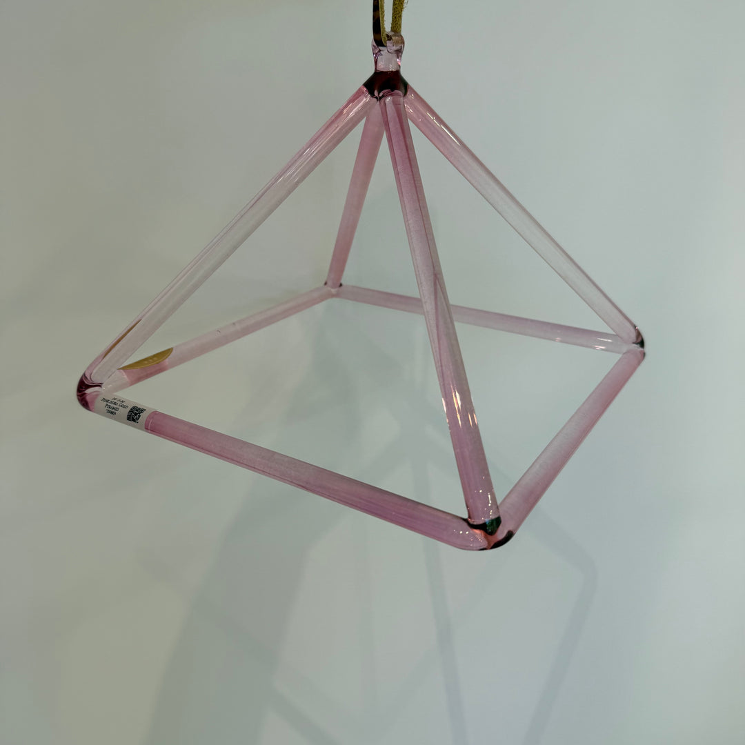 10" F-30 Pink Aura Gold 150869 Crystal Tones® Alchemy Crystal Singing Pyramid