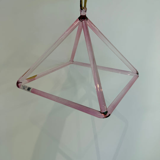10" F-30 Pink Aura Gold 150869 Crystal Tones® Alchemy Crystal Singing Pyramid