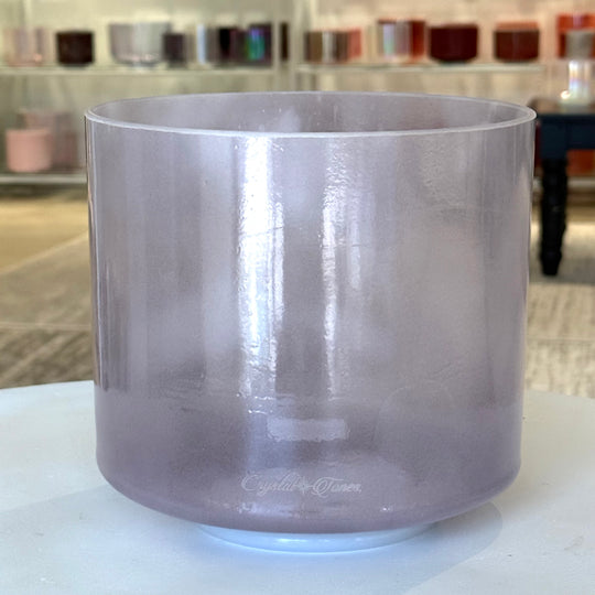 8" E-5 Dead Sea Salt, Lavender Aura Gold 158763 Crystal Tones® Alchemy Crystal Singing Bowl