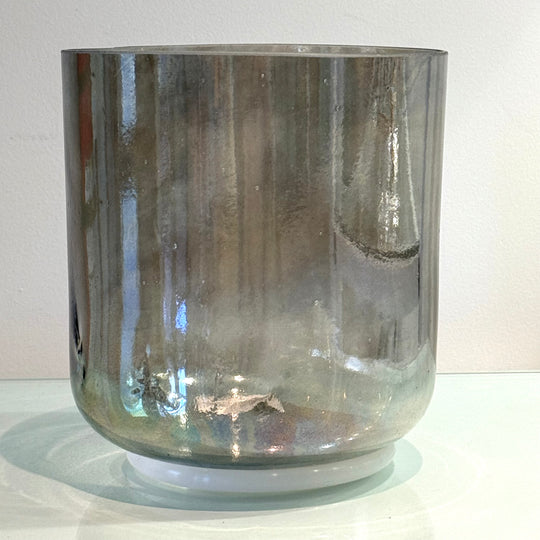 6" E+5 Celestite, Lemon Aura Gold Bowl 110602 Crystal Tones® Alchemy Crystal Singing Bowl