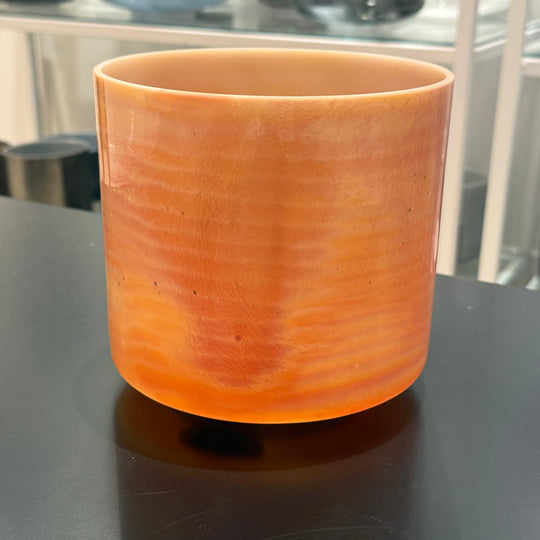 7" A+40 Monroe-Utah Hot Springs, Celestial Rings, Frosted Base 150333 Crystal Tones® Alchemy Crystal Singing Bowl