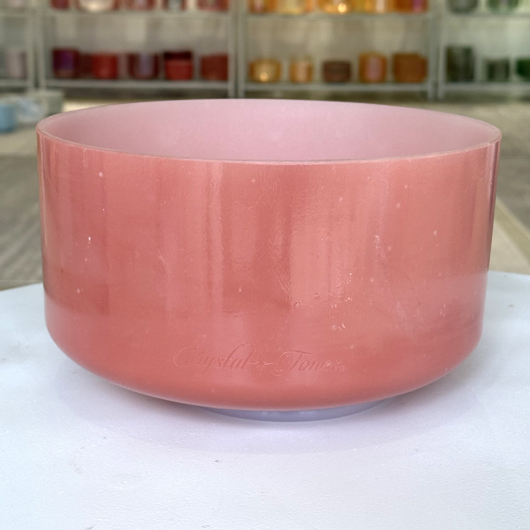 9" F-20 Rose Quartz 136833 Crystal Tones® Alchemy Crystal Singing Bowl