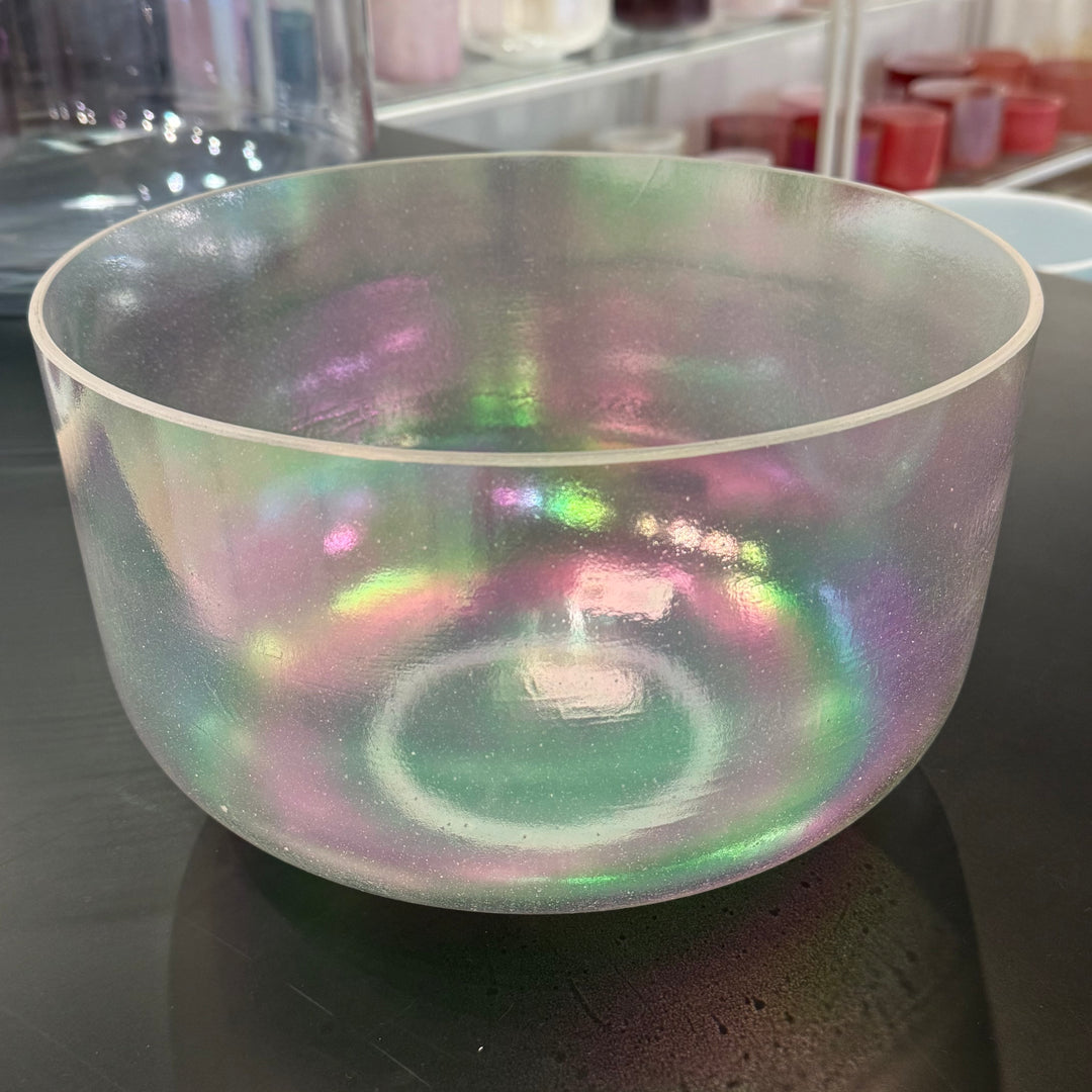 12" F0 Platinum 151959 Crystal Tones® Alchemy Crystal Singing Bowl