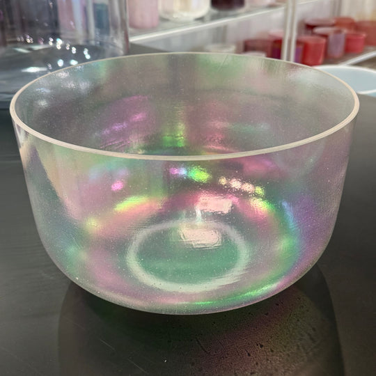 12" F0 Platinum 151959 Crystal Tones® Alchemy Crystal Singing Bowl