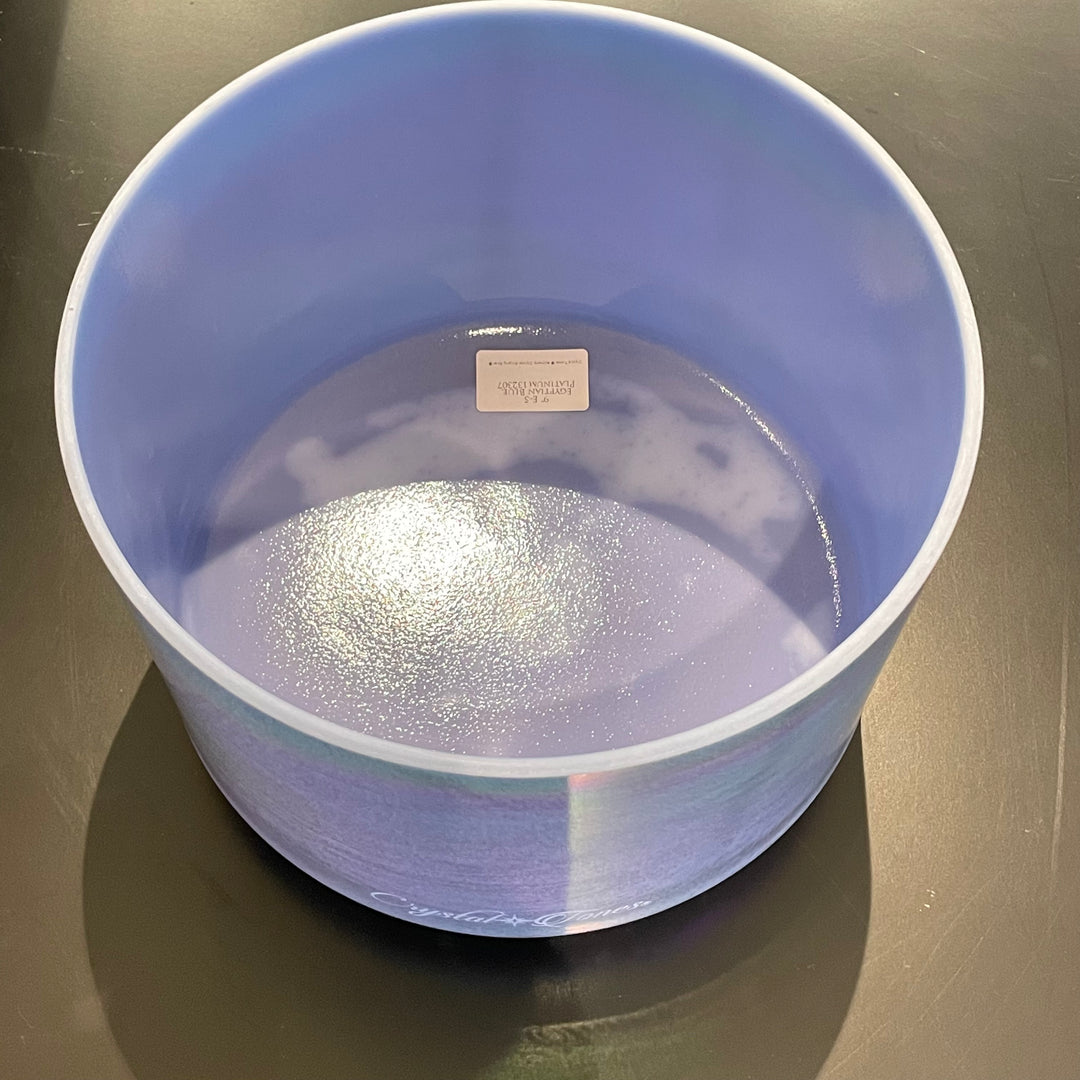 9" E-5 Egyptian Blue, Platinum Bowl 132307 Crystal Tones®