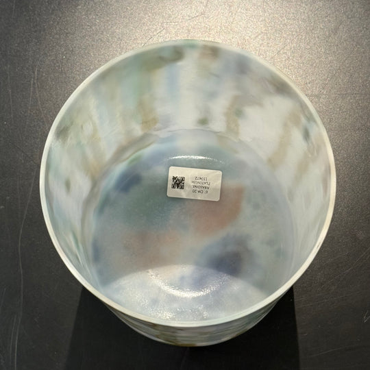 6" D#-20 Abalone, Platinum 153472 Crystal Tones® Alchemy Crystal Singing Bowl