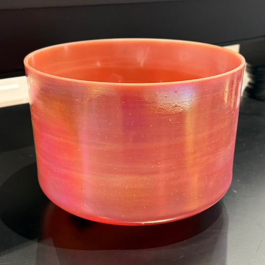 9" C0 Sedona Red Rock, Platinum, Celestial Rings 150860 Crystal Tones® Alchemy Crystal Singing Bowl