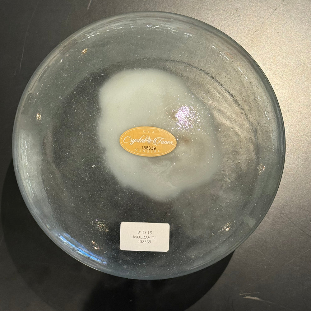 9" D-15 Moldavite 158339 Crystal Tones® Alchemy Crystal Singing Bowl