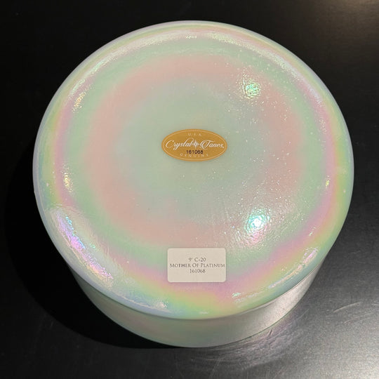9" C+20 Mother Of Platinum 161068 Crystal Tones® Alchemy Crystal Singing Bowl