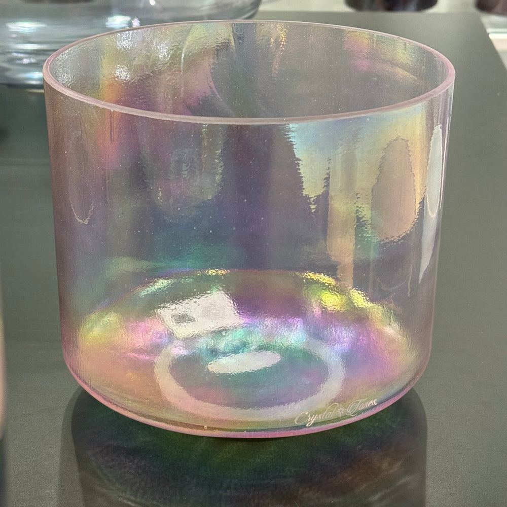 8" E-40 Violet Flame Aura 156121 Crystal Tones® Alchemy Crystal Singing Bowl